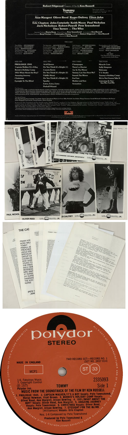 The Who Tommy media press kit French WHOKITO22868