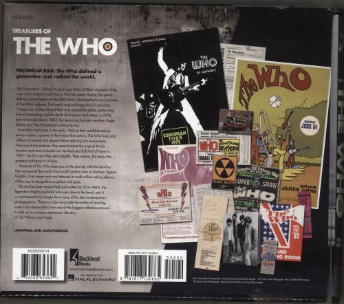 The Who Treasures Of The Who book US WHOBKTR716967