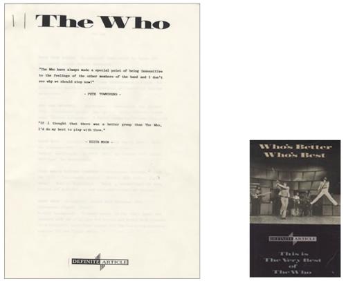 The Who Who's Better, Who's Best box set UK WHOBXWH432948