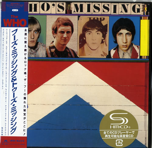 The Who Who's Missing / Two's Missing SHM CD Japanese WHOHMWH554231