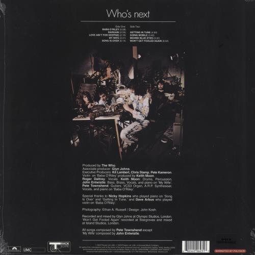 The Who Who's Next - 50th Anniversary Picture Disc Edition - Sealed picture disc LP (vinyl picture disc album) UK WHOPDWH819731