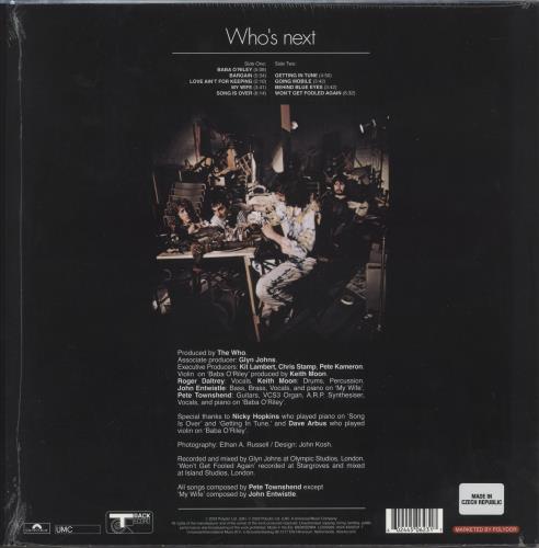 The Who Who's Next - 50th Anniversary Picture Disc Edition picture disc LP (vinyl picture disc album) UK WHOPDWH881659