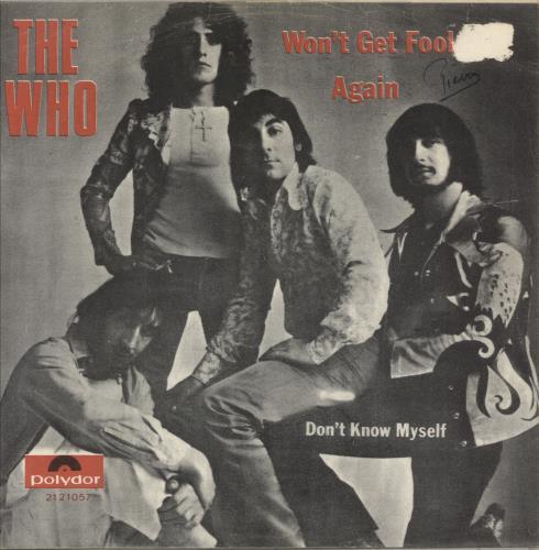 The Who Won't Get Fooled Again 7" vinyl single (7 inch record / 45) Belgian WHO07WO151027