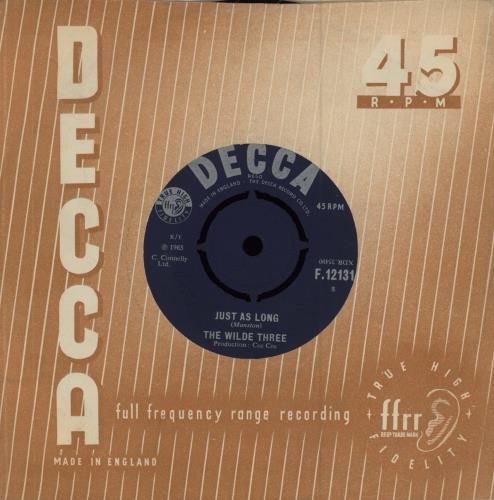 The Wilde Three Since You've Gone 7" vinyl single (7 inch record / 45) UK WD307SI780320