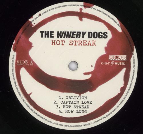 The Winery Dogs Hot Streak 2-LP vinyl record set (Double LP Album) UK WWZ2LHO892373
