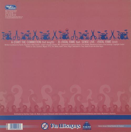 The Wiseguys Start The Commotion 12" vinyl single (12 inch record / Maxi-single) UK WGS12ST755164