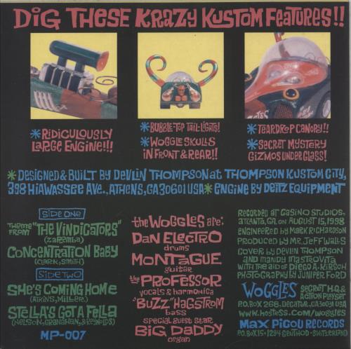 The Woggles Wogglemobile! 7" vinyl single (7 inch record / 45) Swiss 9JU07WO868706