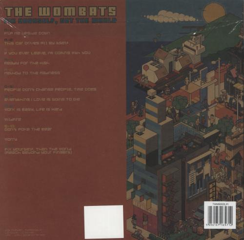 The Wombats Fix Yourself, Not The World - Blue Vinyl - Autographed vinyl LP album (LP record) UK TWZLPFI865216