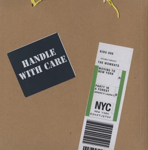 The Wombats Moving To New York 7" vinyl single (7 inch record / 45) UK TWZ07MO435579