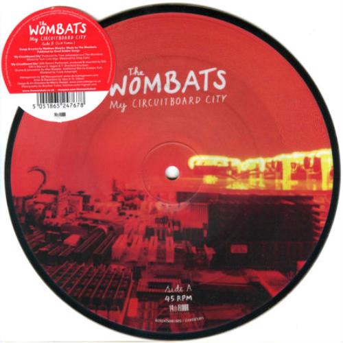 The Wombats My Circuitboard City 7" vinyl picture disc (7 inch picture disc single) UK TWZ7PMY462370