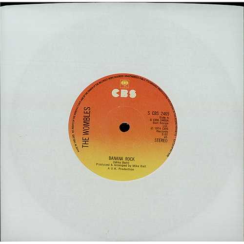 The Wombles Banana Rock 7" vinyl single (7 inch record / 45) UK WMB07BA406017