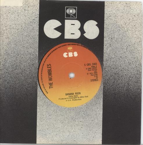 The Wombles Banana Rock 7" vinyl single (7 inch record / 45) UK WMB07BA881936