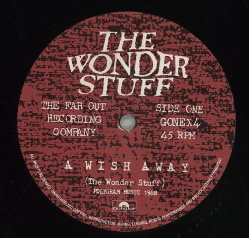 The Wonder Stuff A Wish Away 12" vinyl single (12 inch record / Maxi-single) UK WON12AW165046