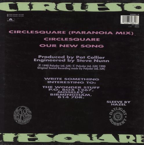 The Wonder Stuff Circlesquare 12" vinyl single (12 inch record / Maxi-single) UK WON12CI105391