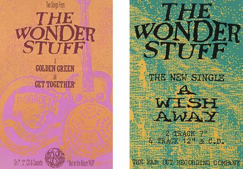 The Wonder Stuff Don't Let Me Down Gently, Golden Green & A Wish Away memorabilia UK WONMMDO378306
