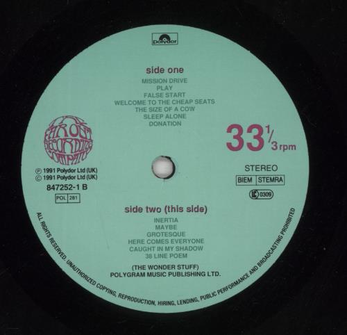 The Wonder Stuff Never Loved Elvis - EX vinyl LP album (LP record) UK WONLPNE799427