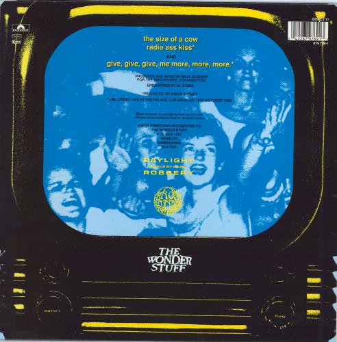 The Wonder Stuff The Size Of A Cow 12" vinyl single (12 inch record / Maxi-single) UK WON12TH18373