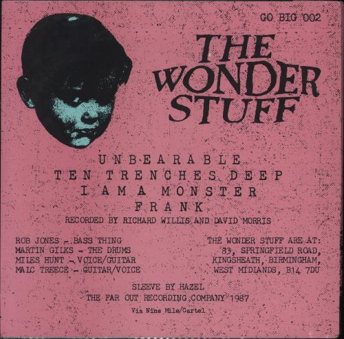 The Wonder Stuff Unbearable - Sealed 12" vinyl single (12 inch record / Maxi-single) UK WON12UN779310