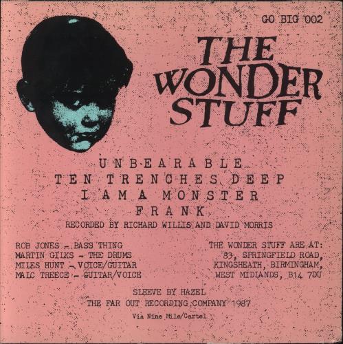 The Wonder Stuff Unbearable 12" vinyl single (12 inch record / Maxi-single) UK WON12UN17313