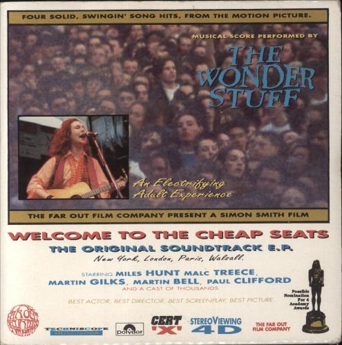 The Wonder Stuff Welcome to the Cheap Seats EP 7" vinyl single (7 inch record / 45) UK WON07WE247001