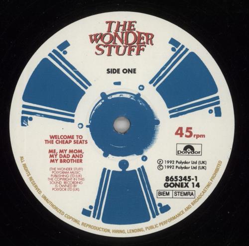 The Wonder Stuff Welcome To The Cheap Seats 12" vinyl single (12 inch record / Maxi-single) UK WON12WE258095