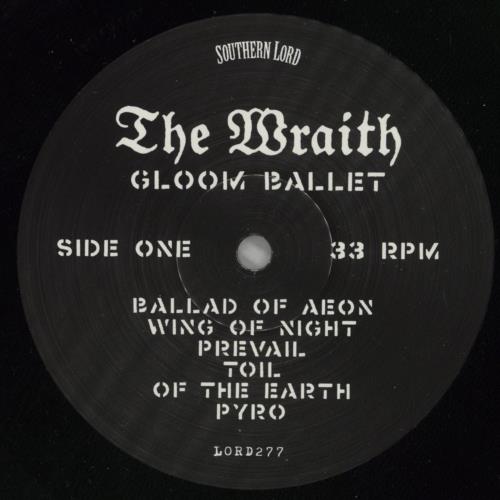The Wraith Gloom Ballet vinyl LP album (LP record) US 9IXLPGL866730