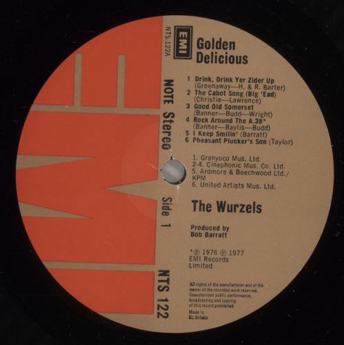 The Wurzels Golden Delicious vinyl LP album (LP record) UK WZSLPGO458079
