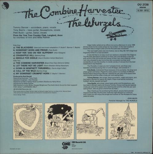The Wurzels The Combine Harvester vinyl LP album (LP record) UK WZSLPTH235484
