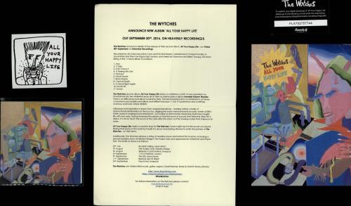 The Wytches All Your Happy Life - Purple Vinyl + Bonus CD-R - Autographed vinyl LP album (LP record) UK X28LPAL764983