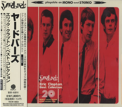 The Yardbirds Eric Clapton Best Collection CD album (CDLP) Japanese YDBCDTH127573