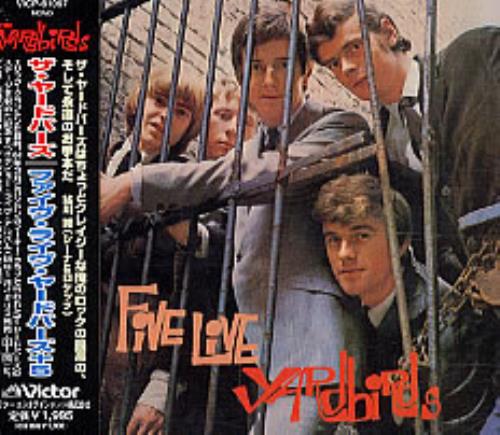 The Yardbirds Five Live Yardbirds CD album (CDLP) Japanese YDBCDFI242887