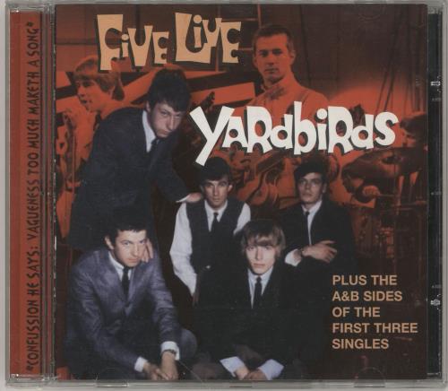 The Yardbirds Five Live Yardbirds CD album (CDLP) UK YDBCDFI748028