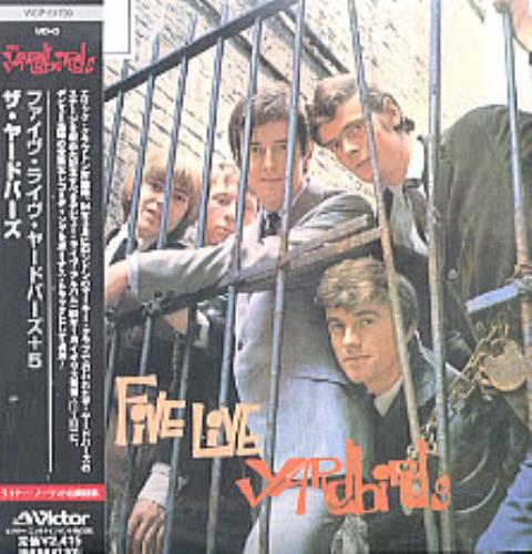 The Yardbirds Five Live CD album (CDLP) Japanese YDBCDFI212215
