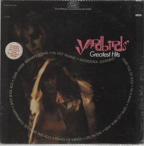 The Yardbirds Greatest Hits - shrink vinyl LP album (LP record) US YDBLPGR202638