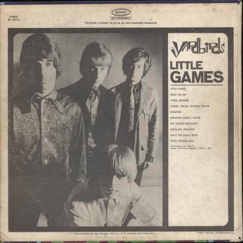 The Yardbirds Little Games vinyl LP album (LP record) US YDBLPLI585311