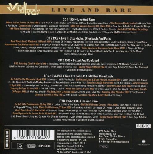 The Yardbirds Live And Rare - Sealed CD Album Box Set UK YDBDXLI804922