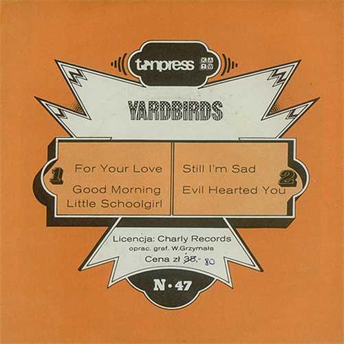 The Yardbirds Oldies But Goldies EP 7" vinyl single (7 inch record / 45) Polish YDB07OL408484