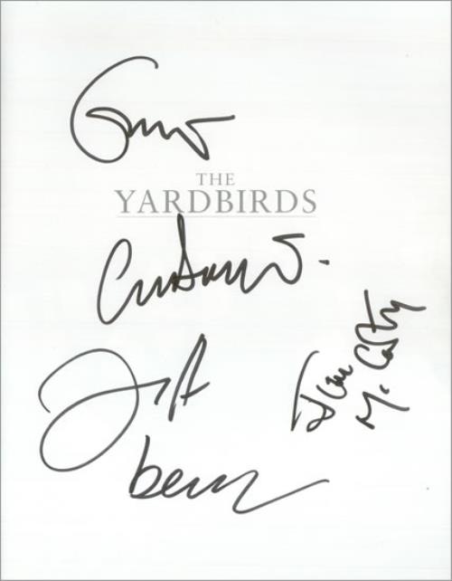 The Yardbirds The Yardbirds - Autographed book US YDBBKTH455474