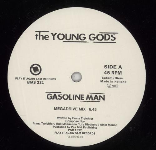 The Young Gods Gasoline Man 12" vinyl single (12 inch record / Maxi-single) UK YGG12GA315496