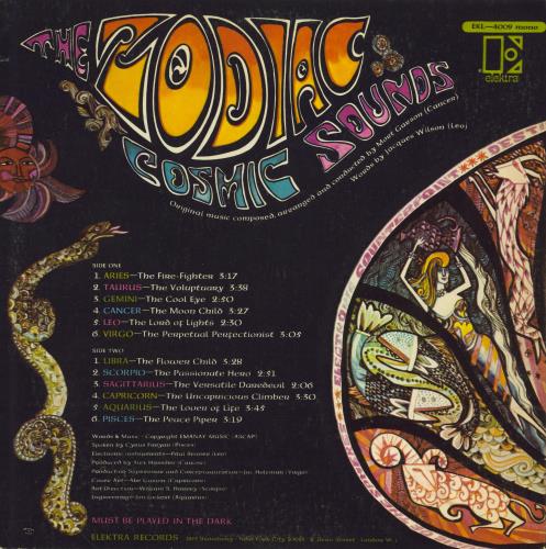 The Zodiac Cosmic Sounds - 1st vinyl LP album (LP record) UK IBVLPCO492055