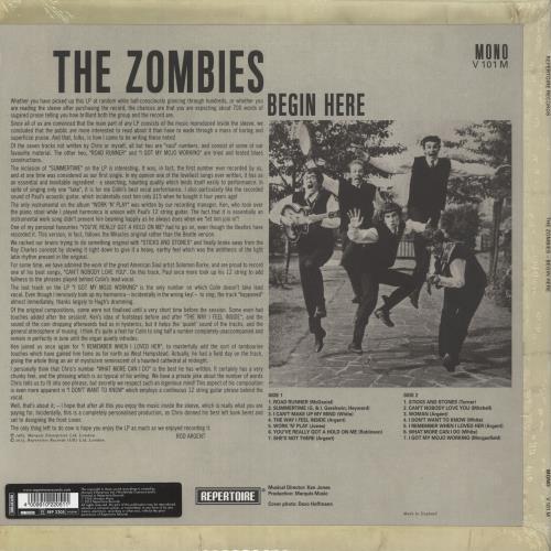 The Zombies Begin Here - 180g vinyl LP album (LP record) German ZOMLPBE745888