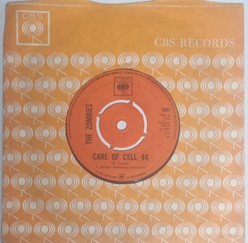 The Zombies Care Of Cell 44 7" vinyl single (7 inch record / 45) UK ZOM07CA814847