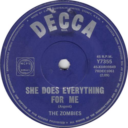 The Zombies Goin' Out Of My Head 7" vinyl single (7 inch record / 45) Australian ZOM07GO654444