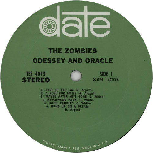 The Zombies Odessey & Oracle - 2nd vinyl LP album (LP record) US ZOMLPOD86985