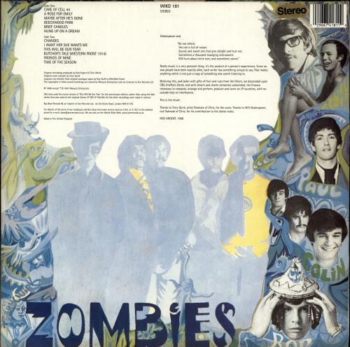 The Zombies Odessey And Oracle vinyl LP album (LP record) UK ZOMLPOD703085
