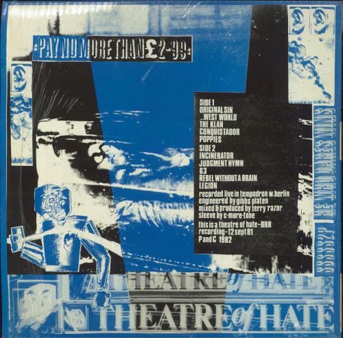 Theatre Of Hate He Who Dares Wins - Shrink vinyl LP album (LP record) UK TOHLPHE829424