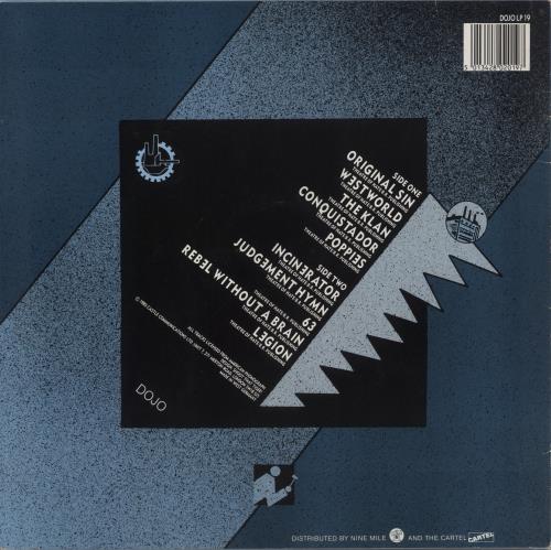 Theatre Of Hate Original Sin - Live vinyl LP album (LP record) UK TOHLPOR600087