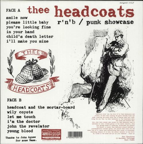 Thee Headcoats Headcoats Down! - White Vinyl vinyl LP album (LP record) UK HDCLPHE704302