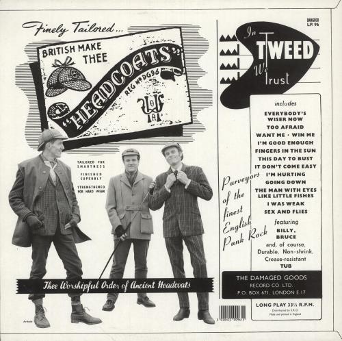 Thee Headcoats In Tweed We Trust vinyl LP album (LP record) UK HDCLPIN746651