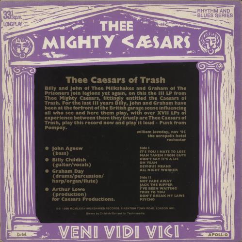 Thee Mighty Caesars Thee Caesars Of Trash vinyl LP album (LP record) UK TXFLPTH746078